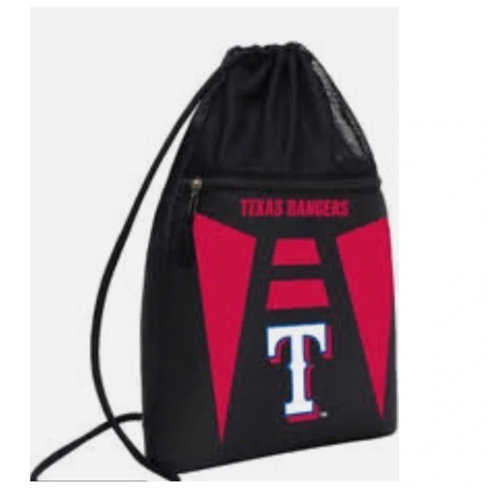 🆕 Texas Rangers MLB cinch back sack bag la…